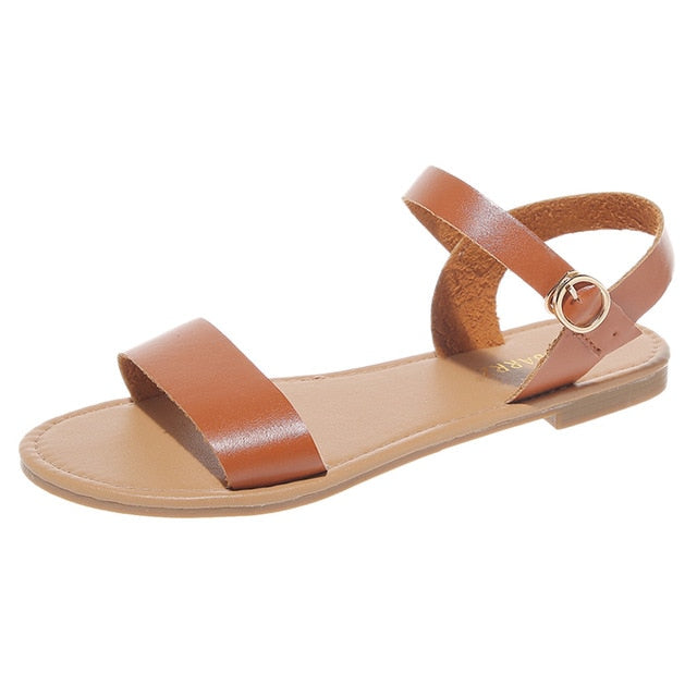 Flat Peep Toe Sandals