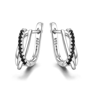 Genuine 925 Sterling Silver Stud Earrings